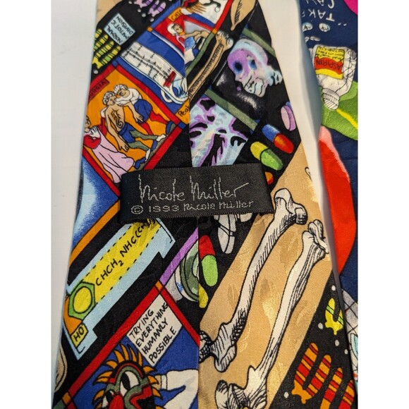 VTG Nicole Miller Ties Medical Theme Bundle Set Of 4 90s EUC - Picture 9 of 11